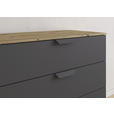 KOMMODE  in 80/81/42 cm  - Dunkelgrau/Eiche Artisan, Design, Holzwerkstoff/Metall (80/81/42cm) - Carryhome
