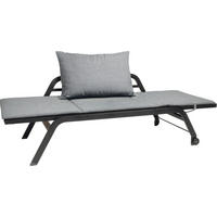 LIEGEBANK 203/65/82 cm  in Anthrazit, Grau  - Anthrazit/Schwarz, Basics, Textil/Metall (203/65/82cm) - Stern
