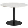 TRPEZARIJSKI STO  bela, crna   - bela/crna, Trendi, kamen/metal (105/105/75cm) - MID.YOU