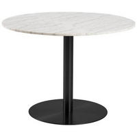 ESSTISCH in Stein  - Schwarz/Weiß, Trend, Stein/Metall (105/105/75cm) - Ambia Home