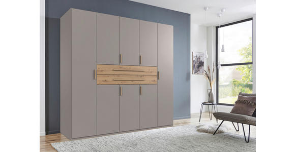 KLEIDERSCHRANK  in Sahara, Eiche Artisan  - Eiche Artisan/Sahara, Design, Holzwerkstoff (225/208/65cm) - Carryhome