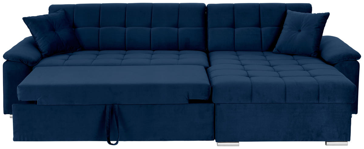 ECKSOFA Blau Zierkissen  - Blau, Trend, Textil (257/167cm) - Livetastic