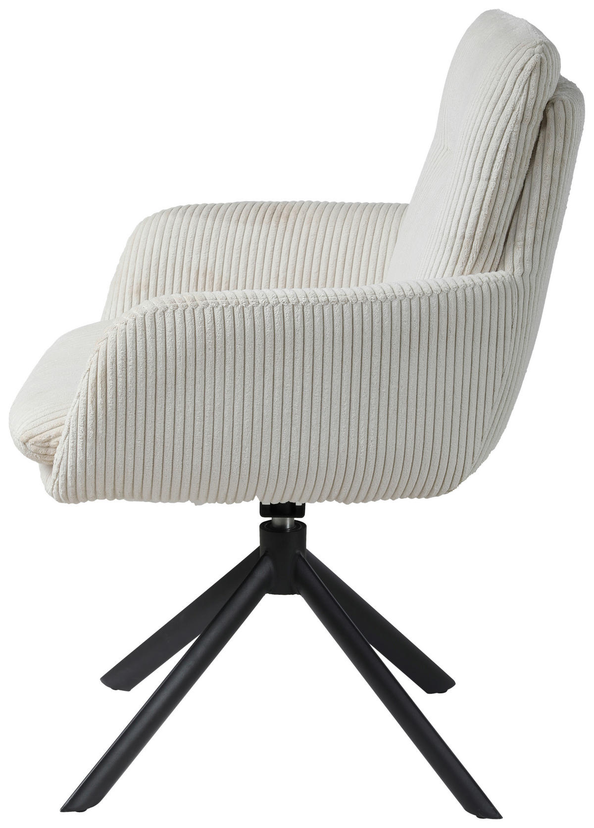 ŽIDLE S PODRUČKAMI, železo, manšestr, krémová - černá/krémová, Design, kov/textil (64/89/67cm) - Novel