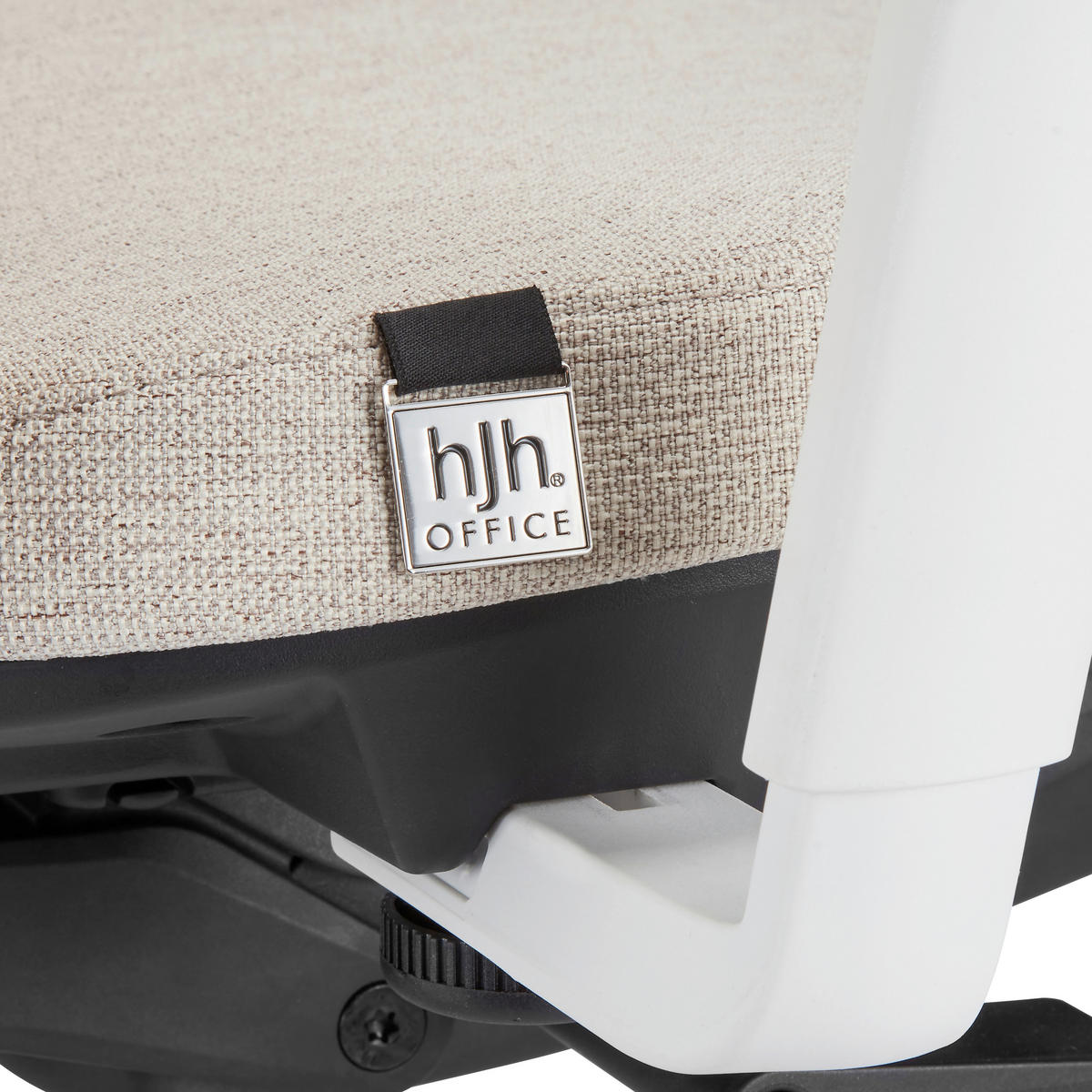 DREHSTUHL Flachgewebe Beige  - Beige/Weiß, MODERN, Kunststoff/Textil (71/112/66cm) - MID.YOU