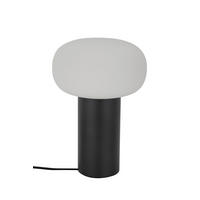 AKKU-TISCHLEUCHTE 13/19 cm   - Dunkelgrau/Weiß, Design, Glas/Metall (13/19cm) - Dieter Knoll