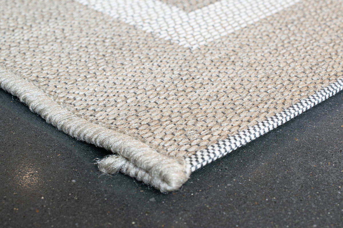 OUTDOORTEPPICH 120/170 cm Amalfi Hellgrau, Sandfarben, Beige  - Sandfarben/Beige, KONVENTIONELL, Textil (120/170cm) - Novel