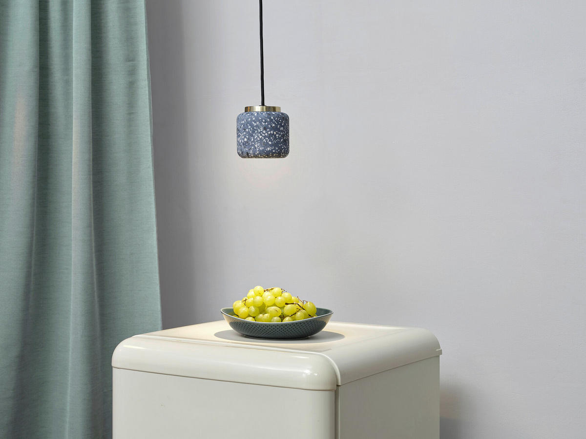 HÄNGELEUCHTE 10/150 cm  - Blau, Basics, Stein (10/150cm) - Osram