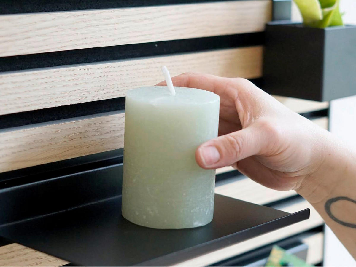 AKUSTIKPANEEL  - Schwarz, Basics, Metall (20/13,5/1,6cm)