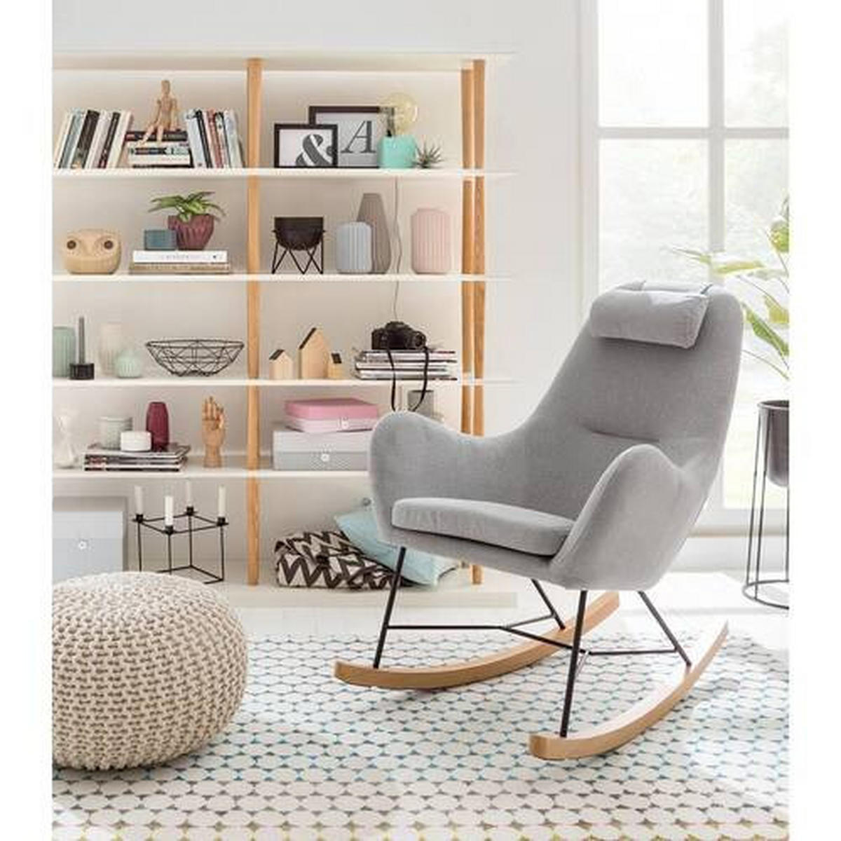 REGAL Eiche furniert Weiß, Eichefarben  - Eichefarben/Weiß, Design, Holz/Holzwerkstoff (160/168/39cm) - MID.YOU