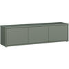 LOWBOARD  in 154,2/42,5/34,9 cm  - Salbeigrün/Grau, MODERN, Holzwerkstoff/Metall (154,2/42,5/34,9cm) - Carryhome