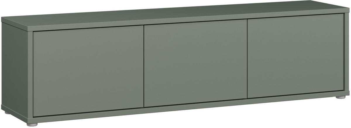 LOWBOARD  in 154,2/42,5/34,9 cm  - Salbeigrün/Grau, MODERN, Holzwerkstoff/Metall (154,2/42,5/34,9cm) - Carryhome