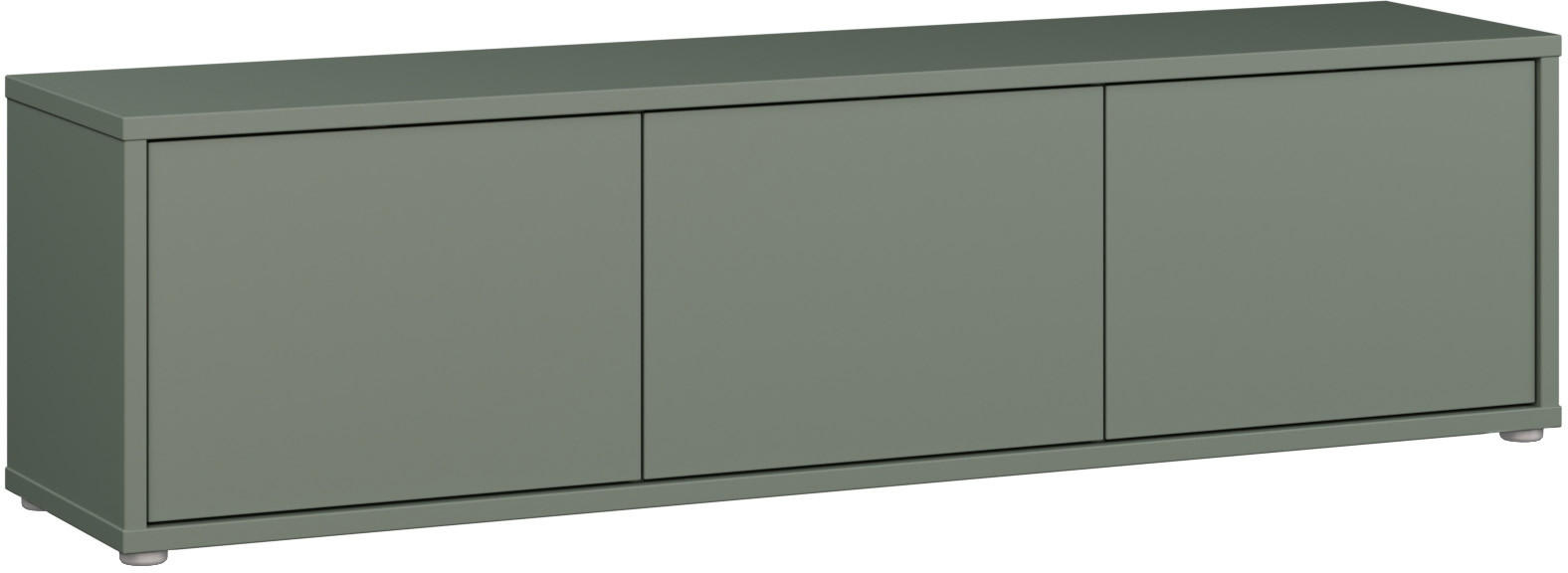 Carryhome NÍZKÁ KOMODA, šalvějově zelená, 154,2/42,5/34,9 cm