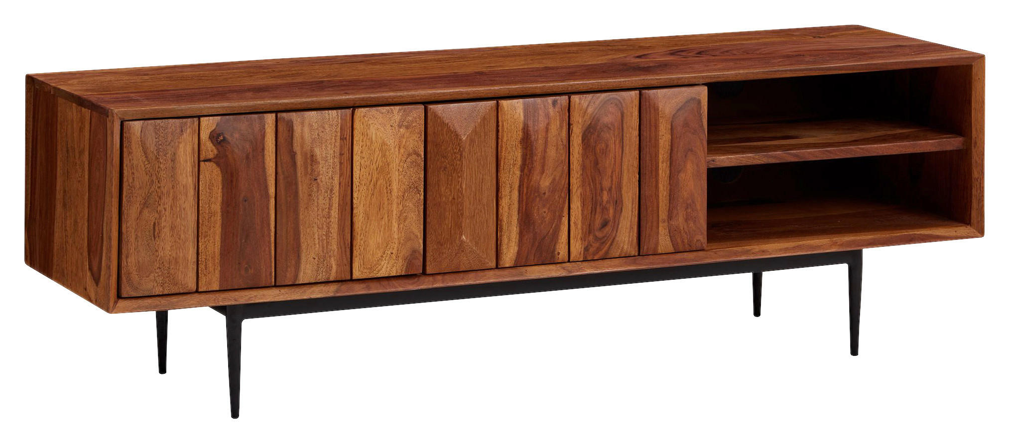 MID.YOU NÍZKÁ KOMODA, sheesham, barvy sheesham, 123/42/35 cm