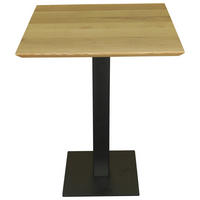 BISTROTISCH 60/60/76 cm Echtholz  Holz, Metall  - Eichefarben/Schwarz, MODERN, Holz/Metall (60/60/76cm) - Livetastic