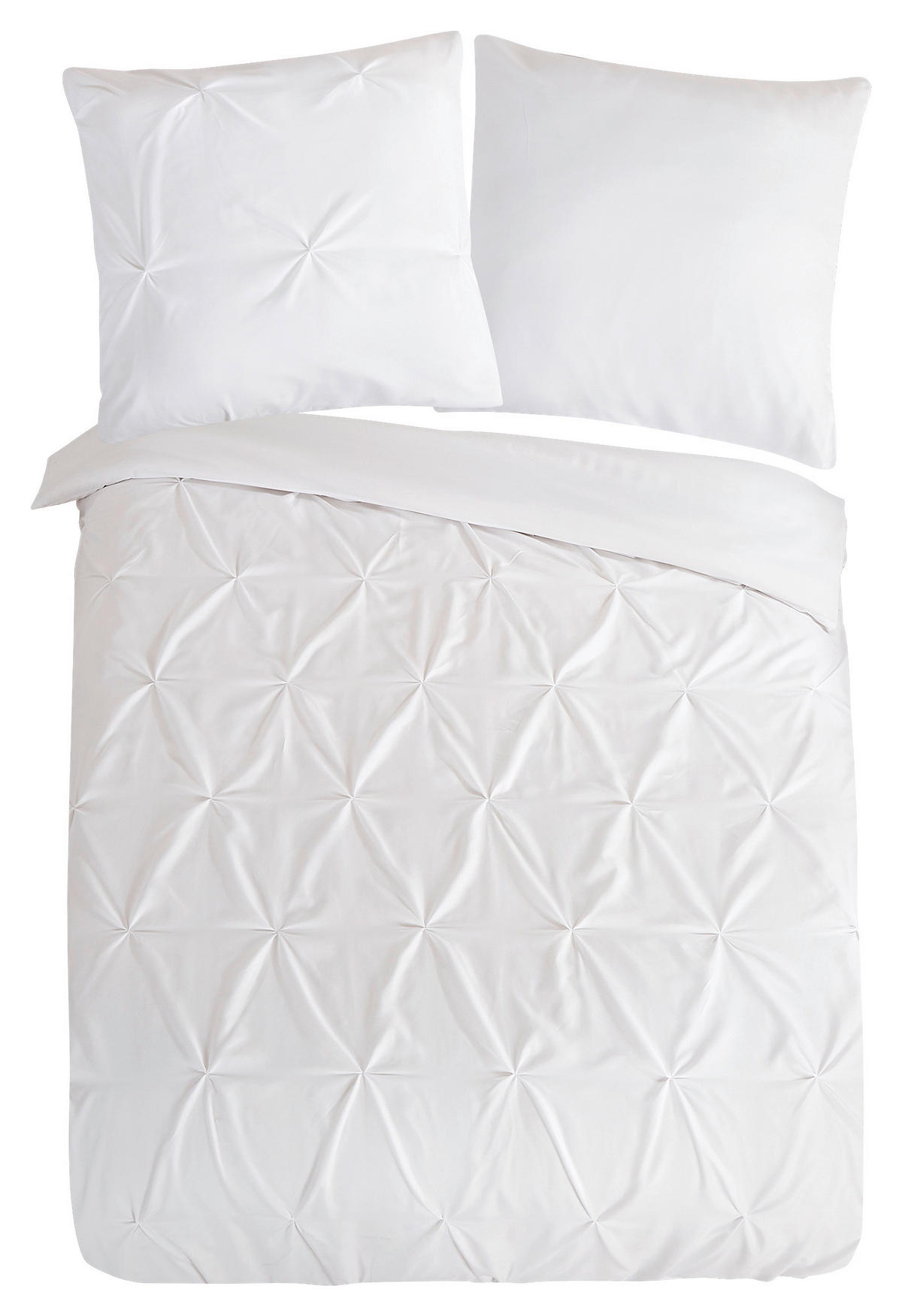 BETTWÄSCHE Elegance Mikrofaser 155/220 cm  - Weiß, Basics, Textil (155/220cm)