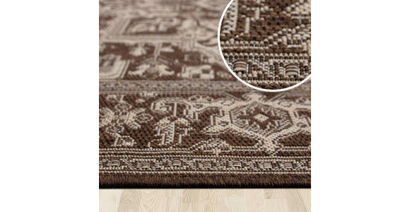 OUTDOORTEPPICH 200/290 cm Plutus Braun, Sandfarben  - Sandfarben/Braun, Design, Kunststoff (200/290cm) - Novel