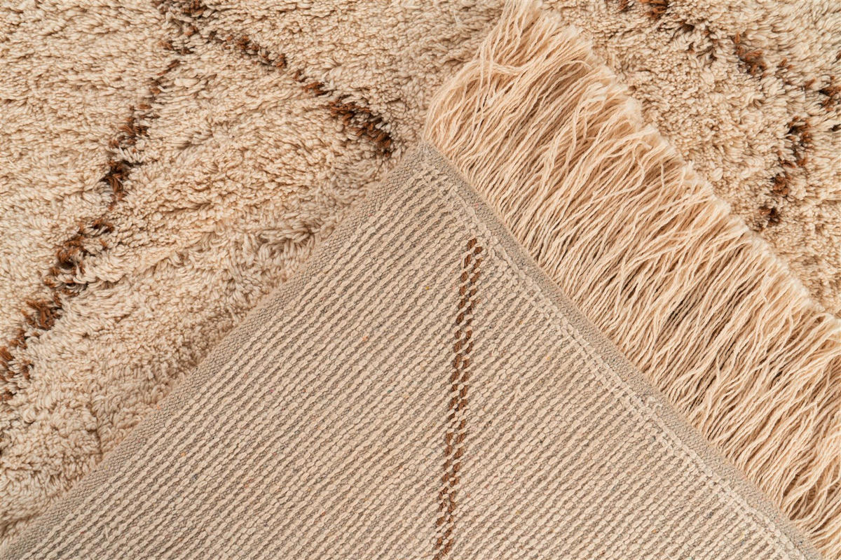 TEPPICH 80/150 cm Mylen 425 Creme / Braun Braun, Creme  - Creme/Braun, KONVENTIONELL, Textil (80/150cm)
