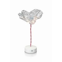 LED-TISCHLEUCHTE Prisma 15/15/26 cm   - Transparent, Design, Kunststoff/Metall (15/15/26cm) - Slamp