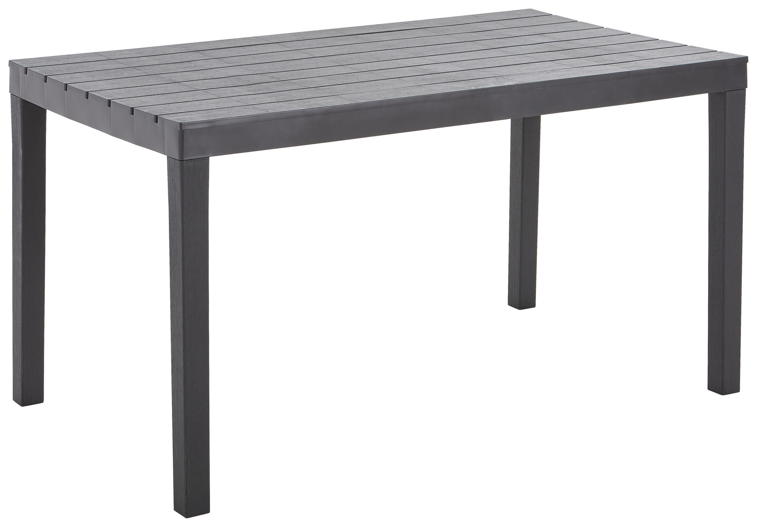 GARTENTISCH 138/72/78 cm Kunststoff rechteckig  - Anthrazit, MODERN, Kunststoff (138/72/78cm) - Ambia Garden