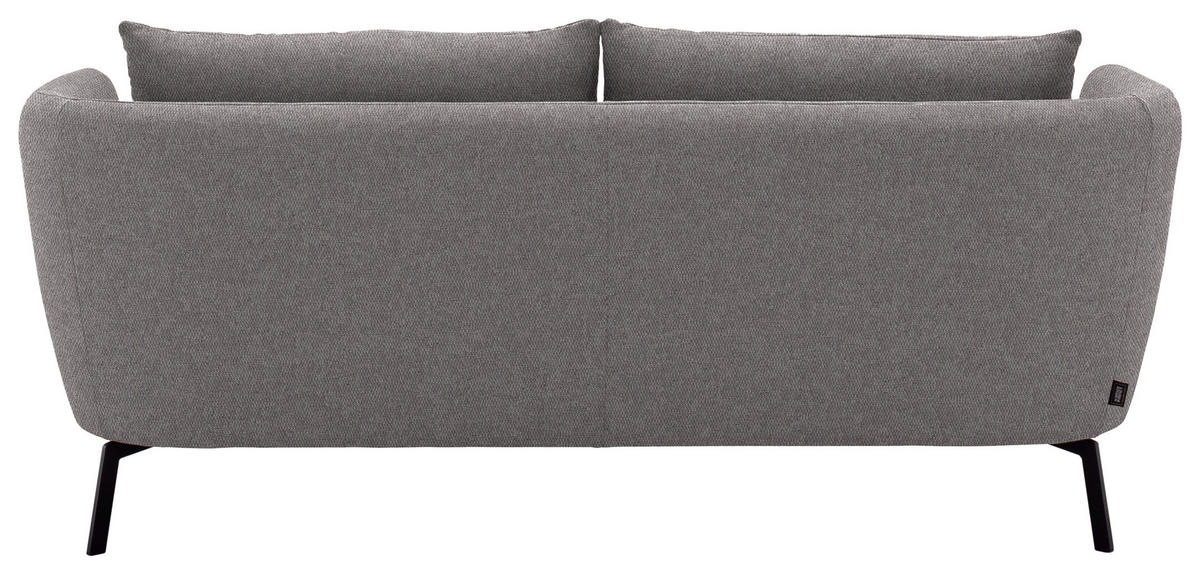 2,5-SITZER  in Flachgewebe Grau, Lila  - Lila/Schwarz, Design, Textil/Metall (190/71/91cm) - Schöner Wohnen