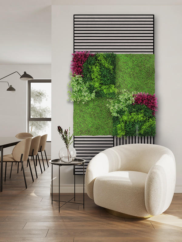 AKUSTIKPANEEL Modular Wall System Design Flora 52/52/4 cm  - Multicolor, MODERN, Kunststoff (52/52/4cm) - Jangal