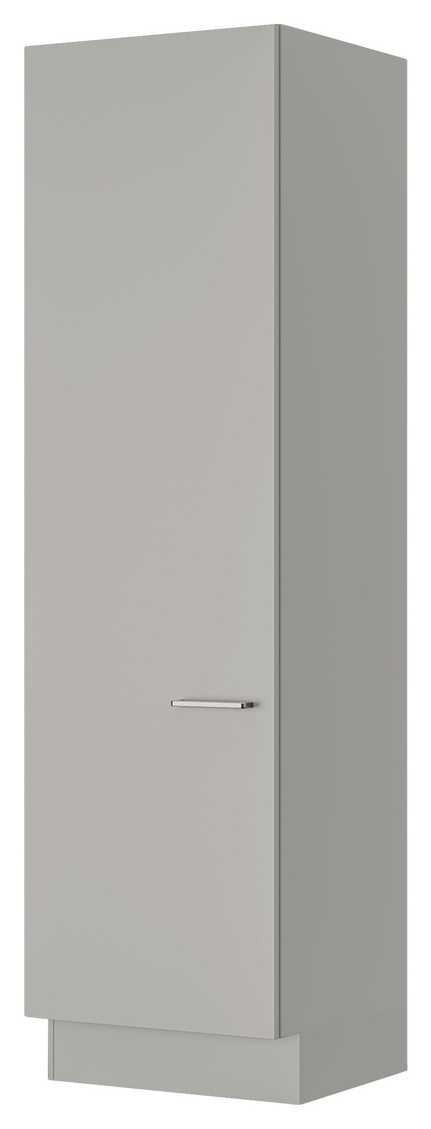 WÄSCHESCHRANK 60/216,6/58,2 cm  in Grau  - Edelstahlfarben/Grau, MODERN, Holzwerkstoff/Metall (60/216,6/58,2cm) - Nobilia