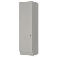 WÄSCHESCHRANK 60/216,6/58,2 cm  in Grau  - Edelstahlfarben/Grau, MODERN, Holzwerkstoff/Metall (60/216,6/58,2cm) - Nobilia