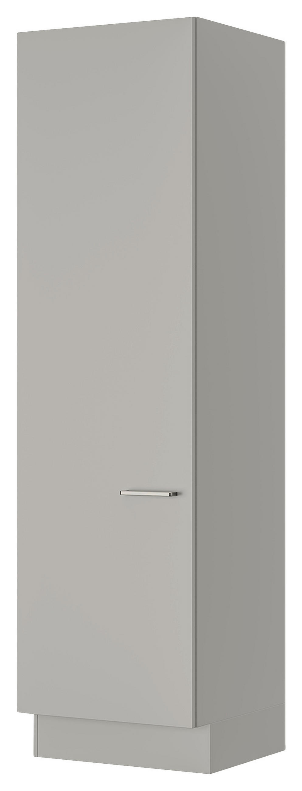 WÄSCHESCHRANK 60/216,6/58,2 cm  in Grau  - Edelstahlfarben/Grau, MODERN, Holzwerkstoff/Metall (60/216,6/58,2cm) - Nobilia