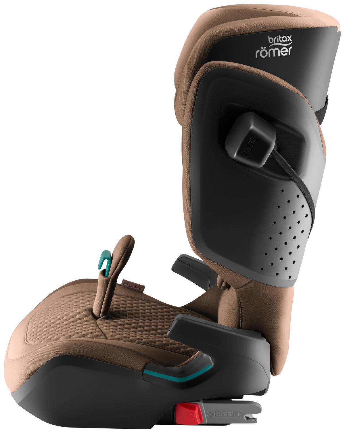 KINDERAUTOSITZ Kdifix Pro  - Hellbraun/Cognac, Basics, Kunststoff/Textil (48/83/42cm) - Britax Römer