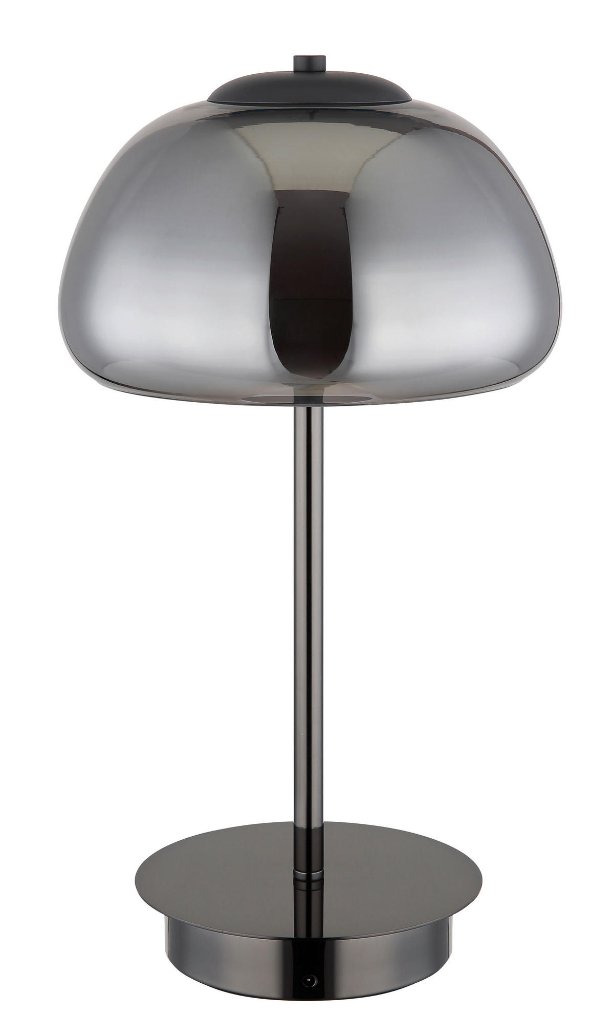 STOLNÍ LED LAMPA, dálkový ovladač, 25/46 cm  - šedá/bílá, Design, sklo (25/46cm) - Globo