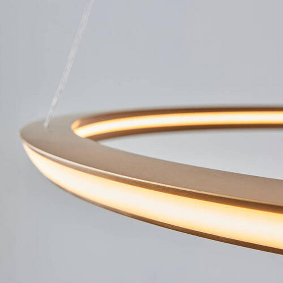 LED-HÄNGELEUCHTE Endon Silvina 75.5/155 cm   - Chromfarben/Goldfarben, Design, Metall (75.5/155cm) - ENDON