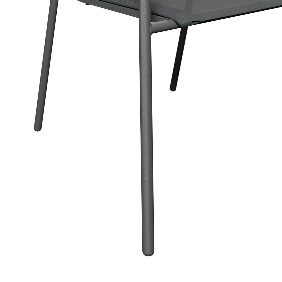 GARTENSTUHL Eisen Grau  - Grau, MODERN, Textil/Metall (60/87/63.5cm) - Ambia Garden