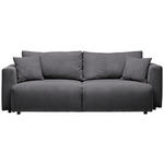 SCHLAFSOFA in Cord Graphitfarben  - Schwarz/Graphitfarben, Design, Kunststoff/Textil (250/92/105cm) - Carryhome