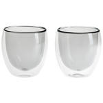 KAFFEEGLAS - Grau, KONVENTIONELL, Glas (8,8/8,9cm) - Novel