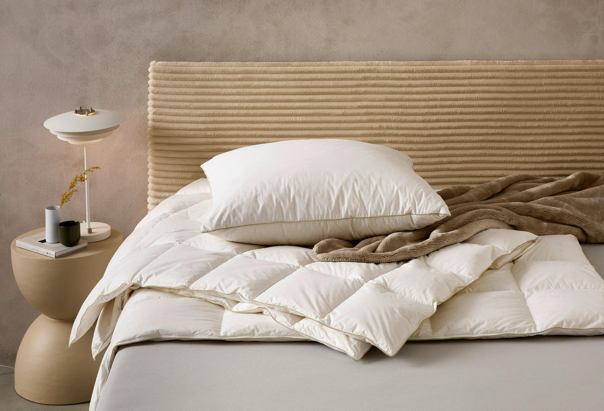 DAUNENDECKE  Golden Glow  155/220 cm   - Weiß, Basics, Textil (155/220cm) - Centa-Star