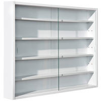 HÄNGEVITRINE  in Weiß  - Weiß, KONVENTIONELL, Glas/Holzwerkstoff (80/60/9,5cm) - MID.YOU