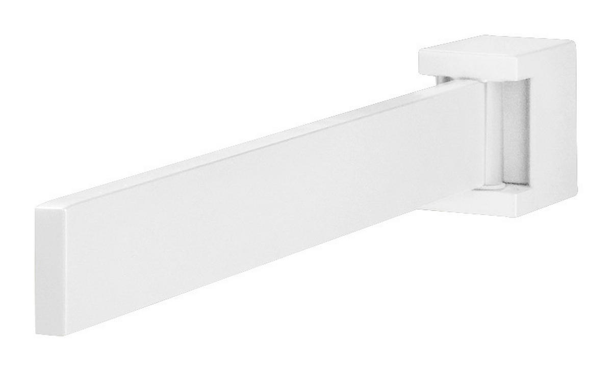 HANDTUCHHALTER Weiß  - Weiß, Basics, Metall (3/4,6/38,5cm) - Valdera