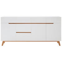 SIDEBOARD Cervo 193/95/40 cm 6 Schublade(n)  - Eichefarben/Weiß, Design, Holz/Holzwerkstoff (193/95/40cm)