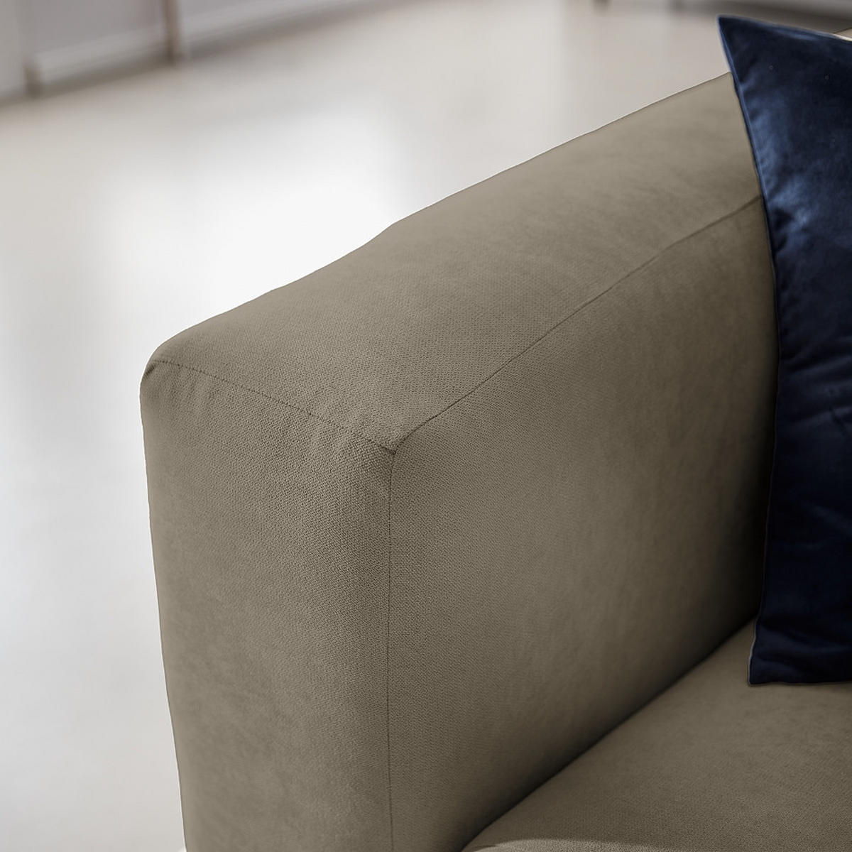 ECKSOFA in Struktur Dunkelgrau  - Dunkelgrau, Modern, Textil (255/72/160cm) - Trendmanufaktur