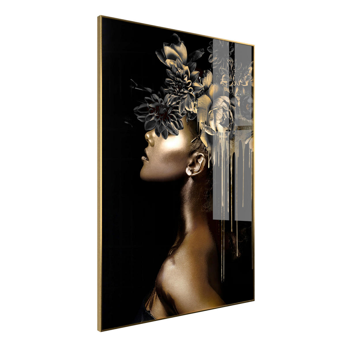 GLASBILD Frauen 80/120 cm  - Multicolor, Basics, Glas/Holz (80/120cm)