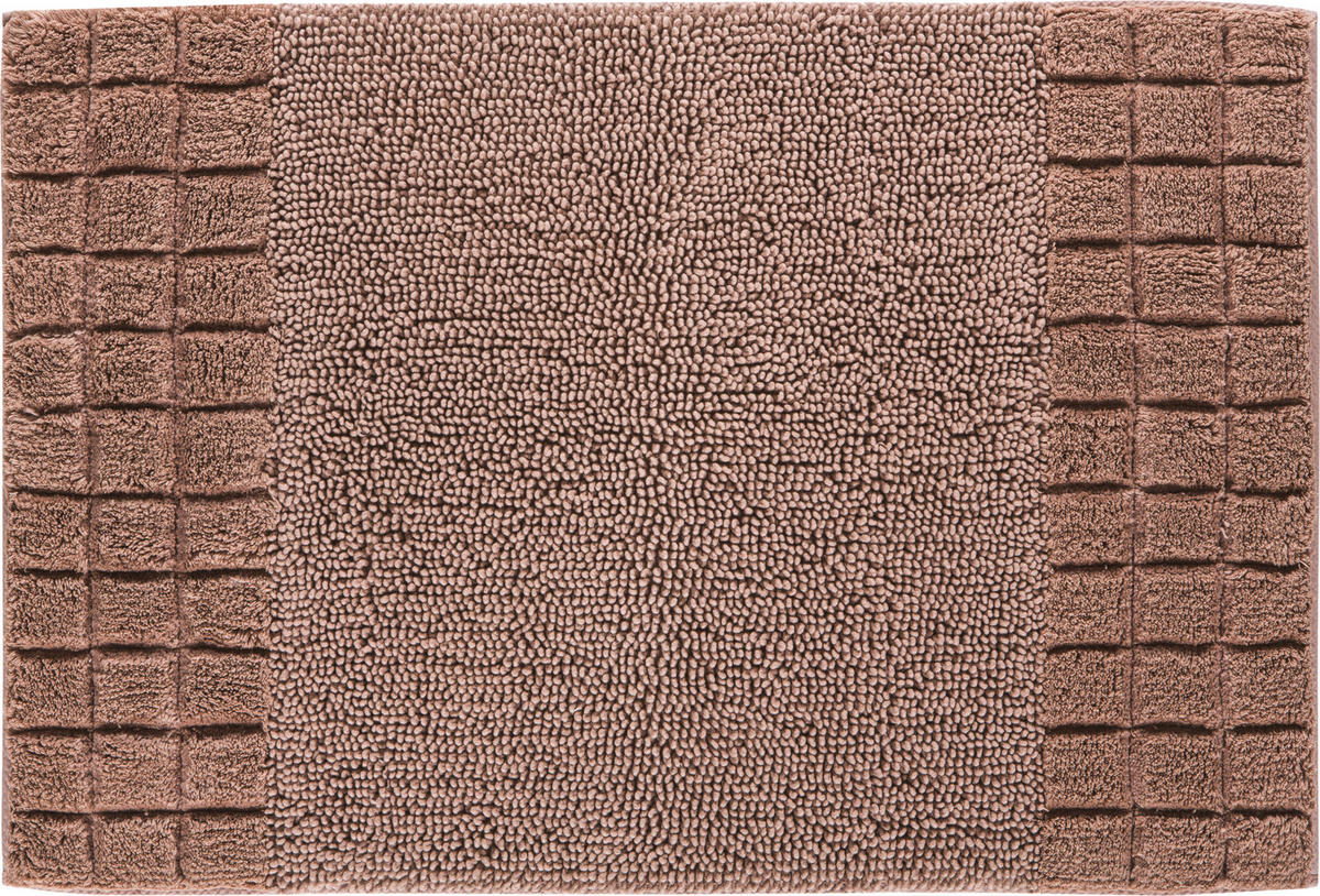 BADEMATTE Taupe 70/120 cm  - Taupe, KONVENTIONELL, Kunststoff/Textil (70/120cm) - Grund