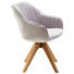 STUHL Velours Hellgrau - Eichefarben/Hellgrau, LIFESTYLE, Holz/Textil (60/83/65cm) - Hom`in STUHL Velours Hellgrau - Eichefarben/Hellgrau, LIFESTYLE, Holz/Textil (60/83/65cm) - Hom`in