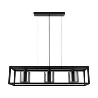 HÄNGELEUCHTE 110/25/110 cm  - Schwarz, Basics, Glas/Metall (110/25/110cm) - Eglo