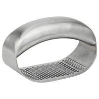 KNOBLAUCHPRESSE - Edelstahlfarben/Schwarz, Basics, Kunststoff/Metall (10,5/6/7cm) - Justinus
