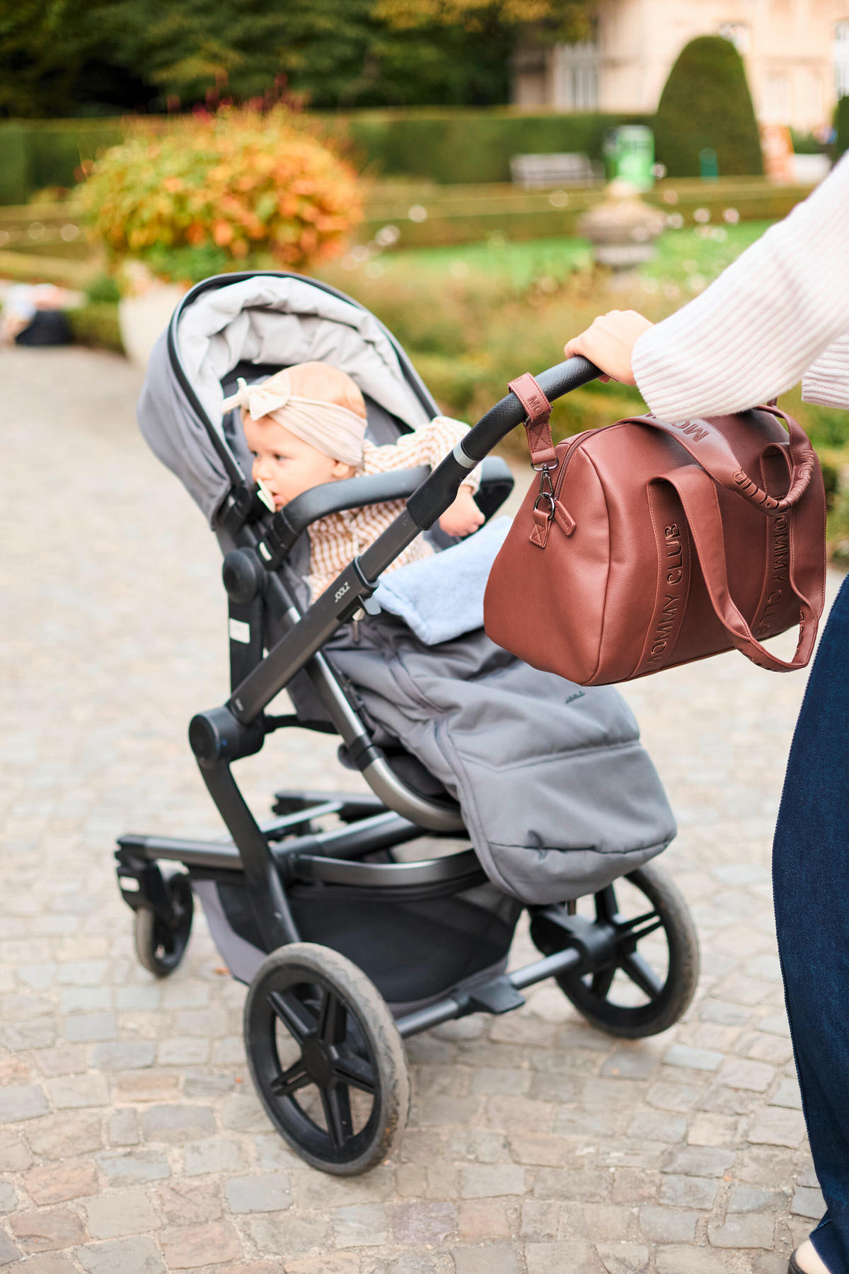 WICKELTASCHE Mommy Club  - Dunkelbraun, Basics, Textil (38/21/27cm) - Childhome