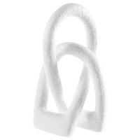 SKULPTUR - Weiß, Basics, Kunststoff (12/8/20cm) - Boltze Home