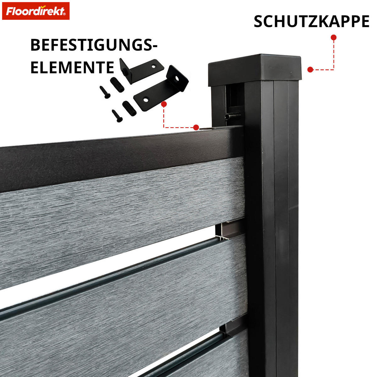 SICHTSCHUTZ - Basics (180/180cm) - Floordirekt