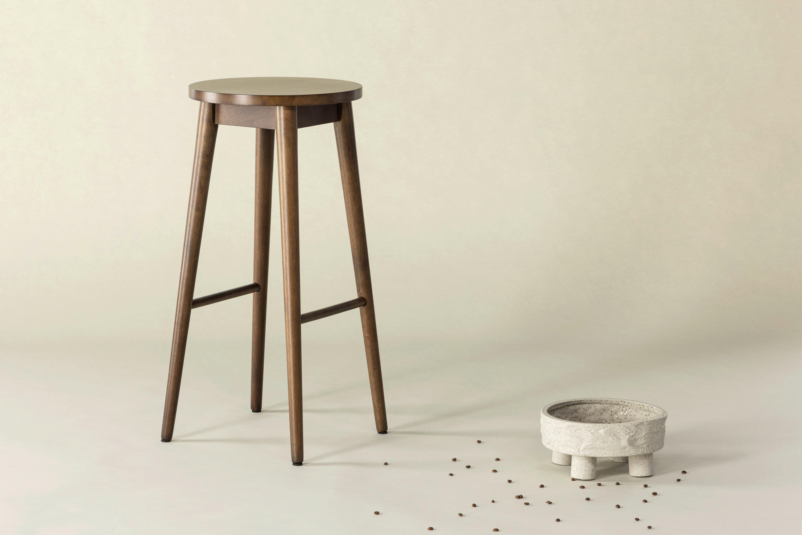 BARPALL SET i brun  - brun, Design, trä (36/75/36cm) - Livetastic