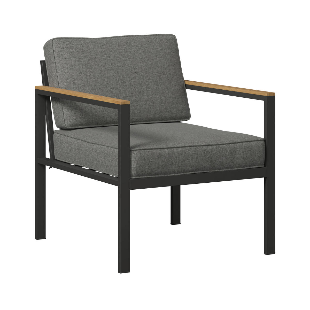 DINING-LOUNGESET   - Grau/Akaziefarben, Modern, Holz/Textil (260/205cm) - Ambia Garden