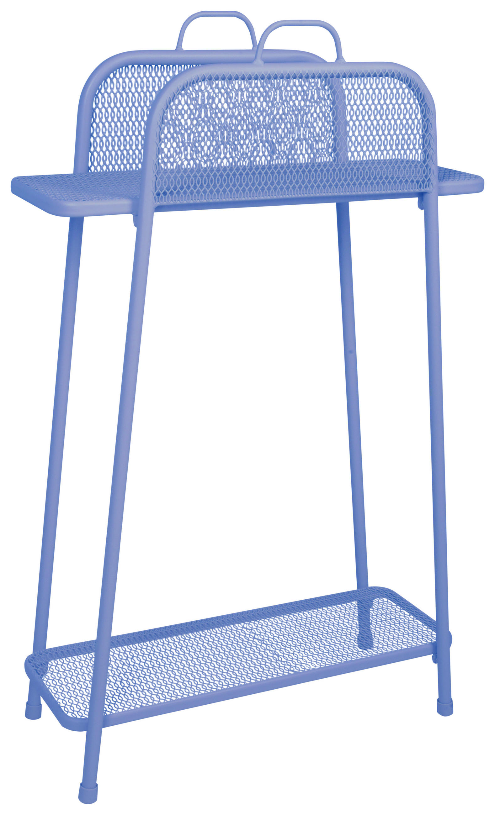 GARTENREGAL Metall  - Hellblau, MODERN, Metall (27/105,5/65,5cm) - Gardenson